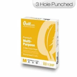 Coupon 🔥 Quill Brand® Premium Multi-Purpose Paper Quill Brand® 8.5" X 11" 3-Hole Punch Premium Multipurpose Paper, 20 Lbs., 97 Brightness, 500 Sheets/Ream (X8113HP) ⌛