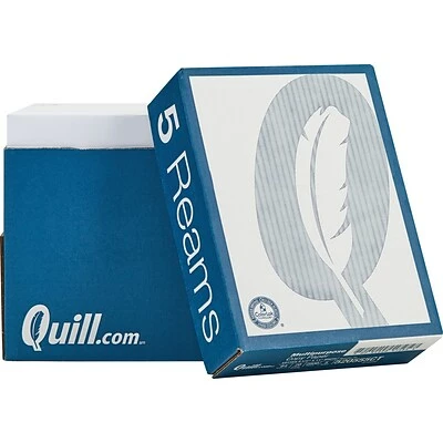 Cheapest 😉 Quill Brand® Copy Paper Quill Brand® 8.5" X 11" Multipurpose Copy Paper, 20 Lbs., 94 Brightness, 500 Sheets/Ream, 5 Reams/Carton (520555) 😀 - Image 3