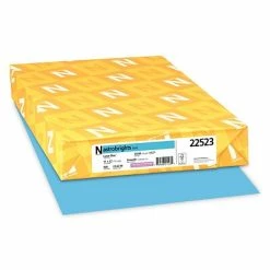 Deals ⭐ Astrobrights Colored Paper, 24 Lbs., 11" X 17", Lunar Blue, 500 Sheets/Ream (22523) 😍
