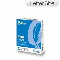 Best Sale ❤️ Quill Brand® Copy Paper Quill Brand® 8.5" X 11" Copy Paper, 20 Lbs., 92 Brightness, 500 Sheets/Ream (720222RM) 😉