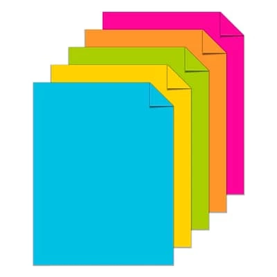 Brand new 🔔 Card Stock Astrobrights Bright 65 Lb. Cardstock Paper, 8.5" X 11", Assorted Colors, 50 Sheets/Pack (99326-01) 🤩 - Image 2