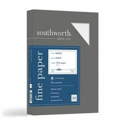 Best Pirce ⭐ Classic Paper Southworth 8.5" X 11" Business Paper, 32 Lbs., Linen, 250/Box (J558C) 💯