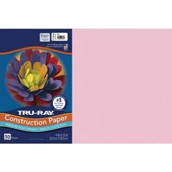 Outlet 🔔 Tru-Ray® Fade Resistant Art Paper Tru-Ray 12" X 18" Construction Paper, Pink, 50 Sheets (P103044) 🔥