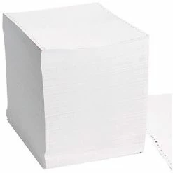 Flash Sale 🎁 Quill Brand® White Bond Continuous Form Papers Quill Brand® 9.5" X 11" Continuous Form Paper, 20 Lbs., 92 Brightness 2550 Sheets/Carton (710657) 🛒