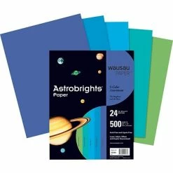 Deals 🛒 Wausau Astrobrights Colored Paper, 8 1/2" X 11", Assorted Cool Colors, 500 Sheets/Ream ⭐