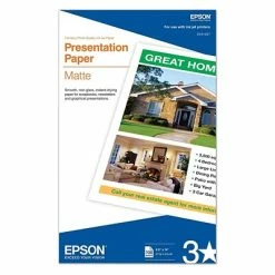 Cheapest 🛒 Copy & Multipurpose Paper Epson® Matte Presentation Paper; 8 1/2" X 14", White, 100 Sheets (S041067) 😀