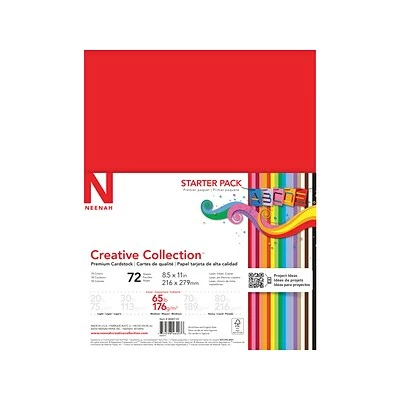 Best Pirce 🎁 Card Stock Neenah Paper Creative Collection 65 Lb. Cardstock Paper, 8.5" X 11", Assorted Colors, 72 Sheets/Pack (46407-02) 💯