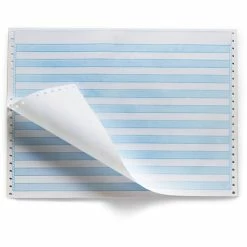 Cheapest 🛒 Staples Staples® Continuous Computer Paper Blue Bar Computer Paper, 14 7/8" X 11", 20 Lb 🥰