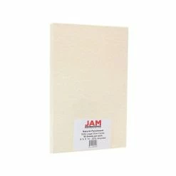 Wholesale 😉 Jam® Cardstock Paper JAM Paper 65 Lb. Cardstock Paper, 8.5" X 14", Natural Parchment, 50 Sheets/Pack (96700400) 🤩