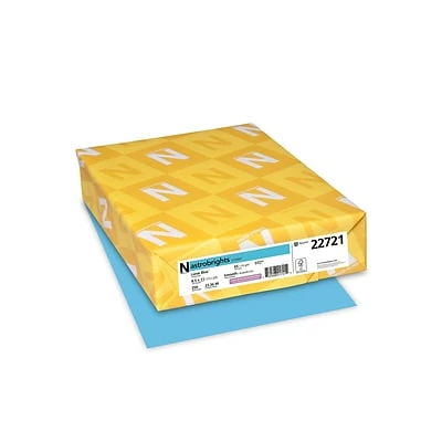 Budget 🔥 Neenah® 65-lb. Astrobrights Card Stock (Recycled) Astrobrights Cardstock Paper, 65 Lbs, 8.5" X 11", Lunar Blue, 250/Pack (22721) 🧨 - Image 2