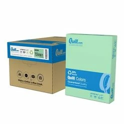 Best deal 👍 Colored Paper Quill Brand® 30% Recycled Colored Multipurpose Paper, 20 Lbs., 8.5" X 11", Green, 500 Sheets/Ream, 10 Reams/Carton (720561CT) 😉