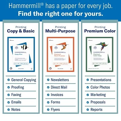 Buy 🛒 HammerMill Paper 🔨 Hammermill Colors Paper, 20 Lbs., 8.5" X 11", 3-Hole Punch, Blue, 500/Ream (102905) ⌛ - Image 4
