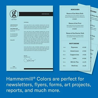Buy 🛒 HammerMill Paper 🔨 Hammermill Colors Paper, 20 Lbs., 8.5" X 11", 3-Hole Punch, Blue, 500/Ream (102905) ⌛ - Image 8