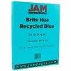 Best deal ⭐ JAM Paper® Smooth Colored Paper, 24 Lbs., 8.5 X 11, Blue Recycled, 50 Sheets/Pack (101592A) 🤩