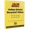 Best deal 🌟 Card Stock JAM Paper Vellum Bristol 67 Lb. Cardstock Paper, 8.5" X 11", Yellow, 50 Sheets/Pack (169838) 🔥