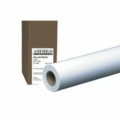 New 👏 Wide Format Paper PM Company Amerigo Wide Format CAD Inkjet Bond Paper, 36" X 150' (44136) 🎁