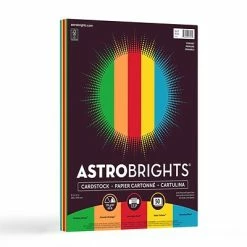 Best Pirce ✨ Card Stock Astrobrights Primary 65 Lb. Cardstock Paper, 8.5" X 11", Assorted Colors, 50 Sheets/Pack (99325-02) 🎉