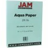 Outlet 🎁 JAM Paper Matte Colored Paper, 28 Lbs., 8.5" X 11", Aqua Blue, 50 Sheets/Pack (1524369) ✨