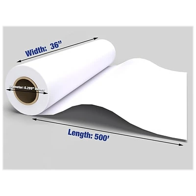 Cheap 🛒 Wide Format Paper Alliance Armor Wide Format Engineering Paper Roll, 36" X 500', Bond, 2/Carton (36530) ❤️ - Image 2