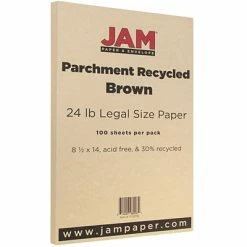 Top 10 ❤️ Jam® Parchment Recycled Cover Cardstock JAM Paper® Recycled Parchment Colored Paper, 24 Lbs., 8.5" X 14", Brown, 500 Sheets/Ream (17132136B) 😍