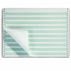 Best Pirce ❤️ Staples Staples® Continuous Computer Paper Green Bar Computer Paper, 14 7/8" X 11", 2 Part ✨