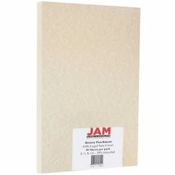 Best deal 🌟 Jam® Cardstock Paper JAM Paper Parchment 65 Lb. Cardstock Paper, 8.5" X 14", Brown, 50 Sheets/Pack (17128861) 😀