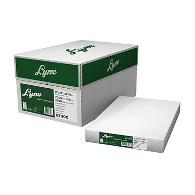 Promo 😍 Domtar Lynx Opaque Laser Paper Domtar Lynx Opaque Digital Ultra Smooth Laser Paper, 11" X 17", 70 Lbs., White, 2000 Sheets/Case (631100) 🤩