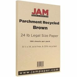 Top 10 💯 Jam® Parchment Recycled Cover Cardstock JAM Paper® Parchment Colored Paper, 24 Lbs., 8.5" X 14", Brown Recycled, 100 Sheets/Pack (17132136) ✨