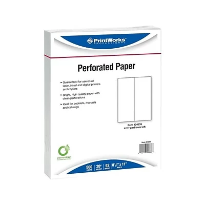 Deals ⭐ Printworks® Professional Papers Printworks Professional 8.5" X 11" Multipurpose Paper, 20 Lbs., 92 Brightness, 500/Ream, 5 Reams/Carton (04339) 👏