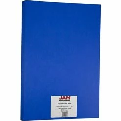 Best deal 🎁 JAM Paper® Matte Colored Paper, 24 Lbs., 11" X 17", Presidential Blue Recycled, 100 Sheets/Pack (16728467) 🎉