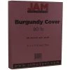 Best Pirce 💯 Jam® Cardstock Paper JAM Paper® Matte Cardstock, 8.5 X 11, 80lb Burgundy, 50/pack (36395837) 💯