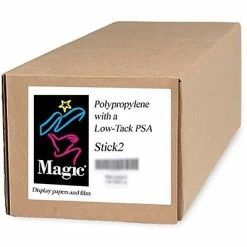 Promo 🎁 Wide Format Paper Magiclee/Magic Stick2 24" X 100' 7 Mil Polypropylene Matte Banner, White, Roll 😀