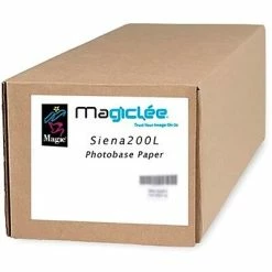 Best Sale 😉 Wide Format Paper Magiclee/Magic Siena 200L 36" X 100' 🧥 Coated Lustre Microporous Photobase Paper, Bright White, Roll 😀