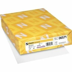 Budget 😍 Neenah Paper Resume/Cotton Letterhead Paper CLASSIC® Laid Writing Paper, 8 1/2" X 11", 24 Lb., Laid Finish, Solar White, 500/Ream 👍