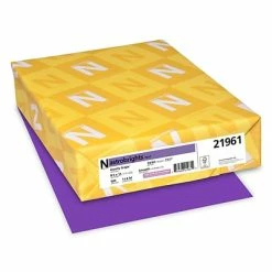 Coupon 🔥 Astrobrights Colored Paper, 24 Lbs., 8.5" X 11", Gravity Grape, 500 Sheets/Ream (21961) 🛒
