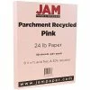Top 10 🔔 JAM Paper® Parchment Colored Paper, 24 Lbs., 8.5 X 11, Pink Recycled, 50 Sheets/Pack (96600900A) ❤️