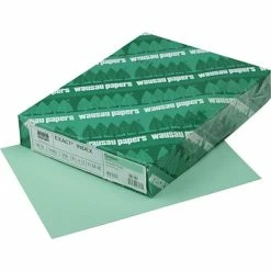 Top 10 😍 Wausau® Card Stock Paper Neenah Paper 90 Lb. Index Paper, 8.5" X 11", Green, 2000 Sheets/Case (49161CT) 🛒