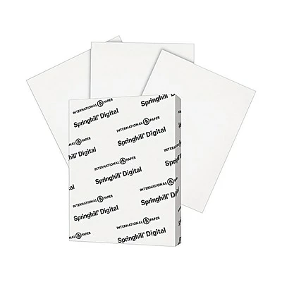 Top 10 😍 Card Stock Springhill Digital 90 Lb. Paper, 8.5" X 11", White, 250 Sheets/Pack (015101) 🎉