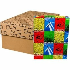 Brand new ⭐ Color Printing Paper Mohawk Color Copy Paper, 28 Lbs., 8.5"W X 11"L, Bright White, 4000/Carton (12-203) 👏