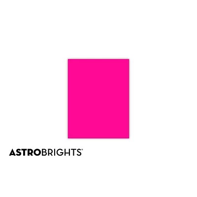 Best Sale 💯 Astrobrights Colored Paper, 24 Lbs., 8.5" X 11", Fireball Fuchsia, 500 Sheets/Ream (22681/21688) 😉 - Image 2