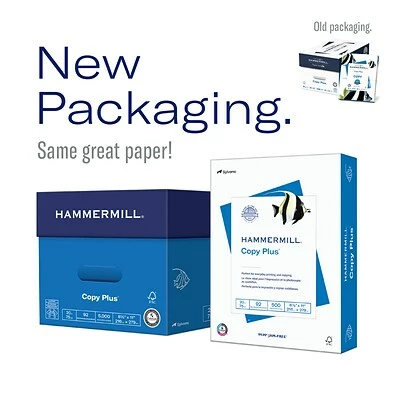 Outlet 🔔 HammerMill® Copy Plus Copy Paper 🔨 Hammermill Copy Plus 8.5" X 11" Copy Paper, 20 Lbs., 92 Brightness, 500/Ream (105007) ⭐ - Image 2