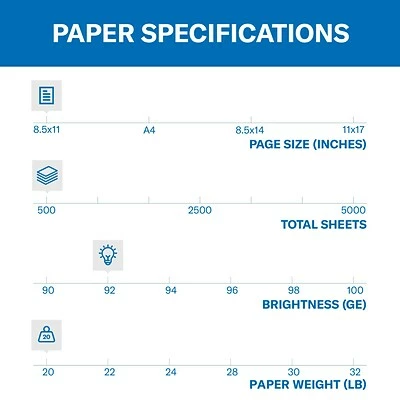 Outlet 🔔 HammerMill® Copy Plus Copy Paper 🔨 Hammermill Copy Plus 8.5" X 11" Copy Paper, 20 Lbs., 92 Brightness, 500/Ream (105007) ⭐ - Image 3