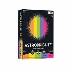 Best Pirce 😍 Colored Paper ASTROBRIGHTS Multipurpose Paper, 24 Lbs., 8.5" X 11", Assorted, 500/Ream (21289) 🔔