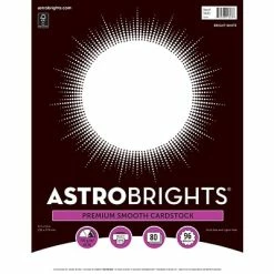 Wholesale 🎁 Card Stock Astrobrights Cardstock Paper, 65 Lbs., 8 1/2" X 11", White, 80 Sheets/Pack (91643) ❤️