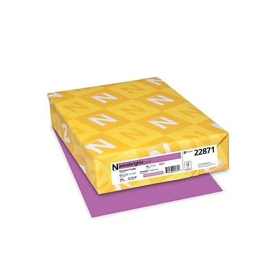 Best Sale 🛒 Neenah® 65-lb. Astrobrights Card Stock (Recycled) Astrobrights 65 Lb. Cardstock Paper, 8.5" X 11", Planetary Purple, 250 Sheets/Pack (22871) 👍 - Image 2