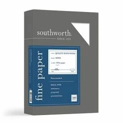 Discount ⭐ Classic Paper Southworth Quality 8.5" X 11" Bond Paper, 20 Lbs., 100 Brightness, 500/Box (31-620-10) 🎁