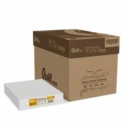 Cheap 😉 Quill Brand® Print & Copy Paper Quill Brand® 8.5" X 11" Multipurpose Copy Paper, 20 Lbs., 94 Brightness, 500 Sheets/Ream, 10 Reams/Carton (720700CT) ⌛