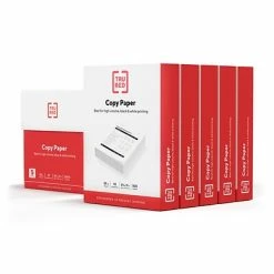 Budget 😉 Copy & Multipurpose Paper TRU RED™ 8.5" X 11" Copy Paper, 20 Lbs., 92 Brightness, 500 Sheets/Ream, 5 Reams/Carton (TR56960) 🔔