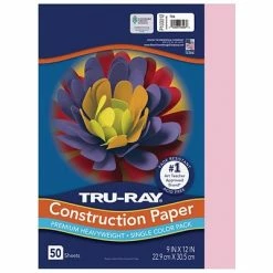 Best reviews of ✔️ Tru-Ray® Fade Resistant Art Paper Tru-Ray 9" X 12" Construction Paper, Pink, 50 Sheets (P103012) 🥰
