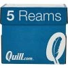 Cheapest 😉 Quill Brand® Copy Paper Quill Brand® 8.5" X 11" Multipurpose Copy Paper, 20 Lbs., 94 Brightness, 500 Sheets/Ream, 5 Reams/Carton (520555) 😀